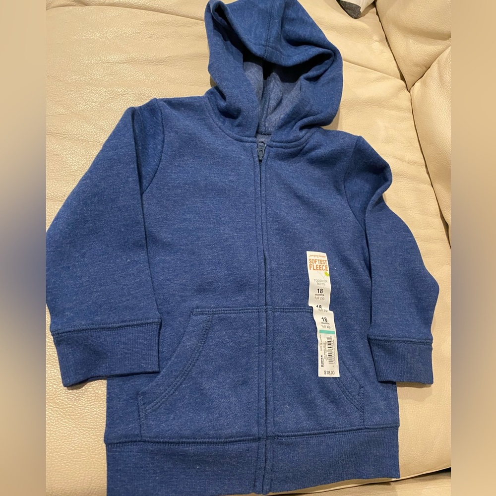 Blue softest fleece hoodie